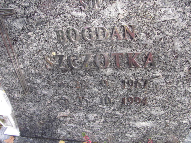 Bogdan Szczotka 1967 Pszczyna Piasek - Grobonet - Wyszukiwarka osób pochowanych