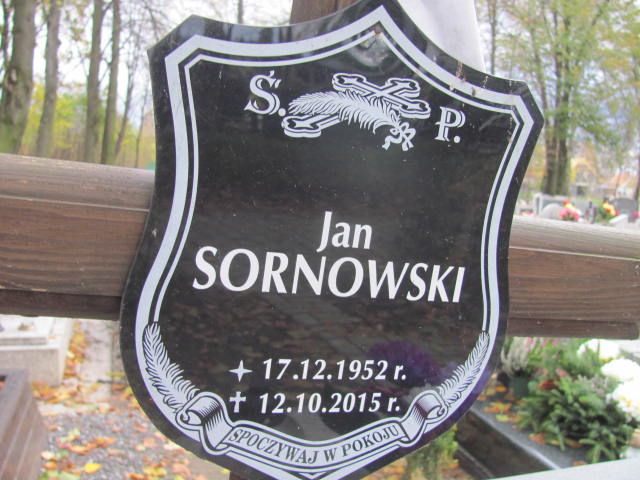 Jan Sornowski 1952 Pszczyna Piasek - Grobonet - Wyszukiwarka osób pochowanych