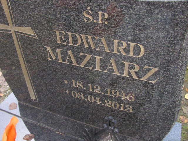 Edward Maziarz 1946 Pszczyna Piasek - Grobonet - Wyszukiwarka osób pochowanych
