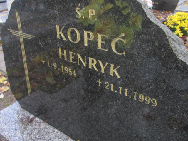 Henryk Kopeć 1954 Pszczyna Piasek - Grobonet - Wyszukiwarka osób pochowanych